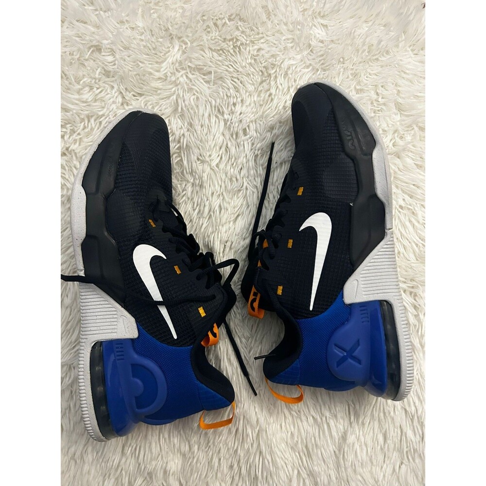 Nike Air Max Basketball Shoes Men Size 11 Black Blue Training Workout